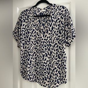 Lush Leopard print kimono sleeve top